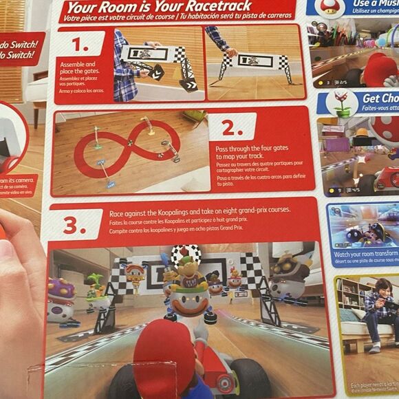 Nintendo Switch Mario Kart Live Home Circuit Mario Set Official RC New - Picture 9 of 12